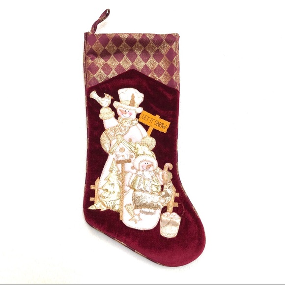 Prima Creations Inc Other - Christmas Stocking by Prima Creations Inc Snowmen Tree
